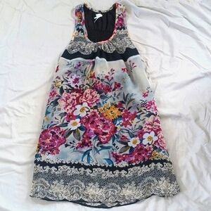 Anthropologie Kimchi Blue Floral Mini Dress